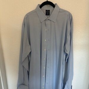 Brooks Brothers Light Blue Dress Shirt Neck Size 17.5 Sleeve Length 36/37